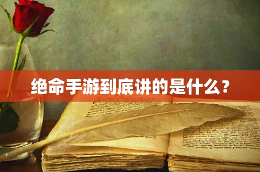绝命手游到底讲的是什么？