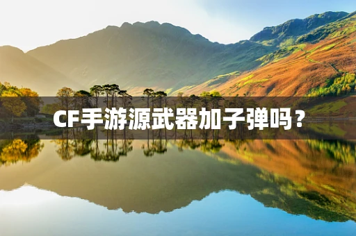 CF手游源武器加子弹吗？
