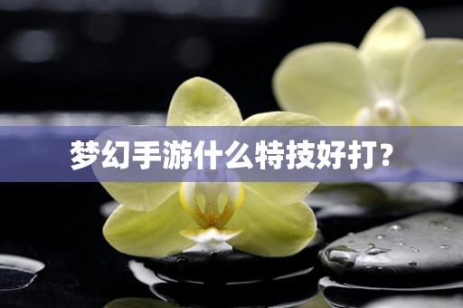 梦幻手游什么特技好打？