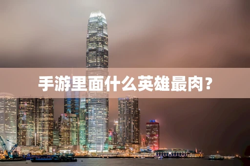手游里面什么英雄最肉？