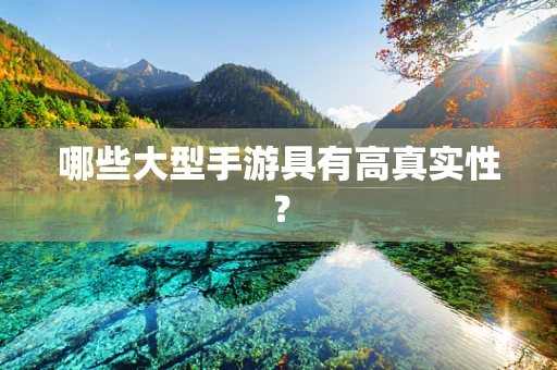 哪些大型手游具有高真实性？