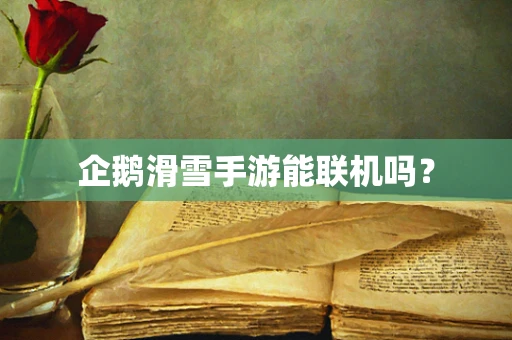 企鹅滑雪手游能联机吗？