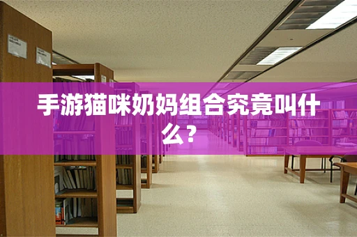 手游猫咪奶妈组合究竟叫什么？