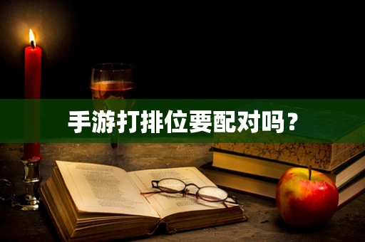 手游打排位要配对吗？