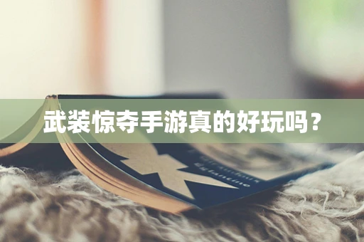武装惊夺手游真的好玩吗？