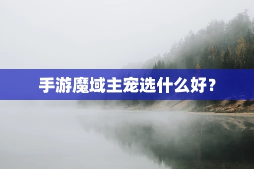 手游魔域主宠选什么好？