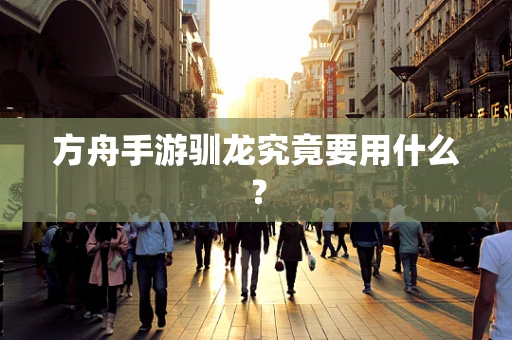 方舟手游驯龙究竟要用什么？