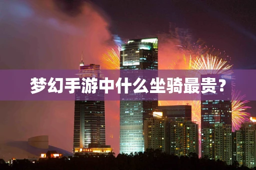 梦幻手游中什么坐骑最贵？
