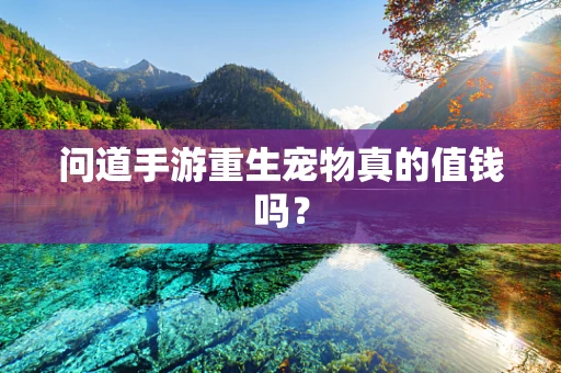 问道手游重生宠物真的值钱吗？