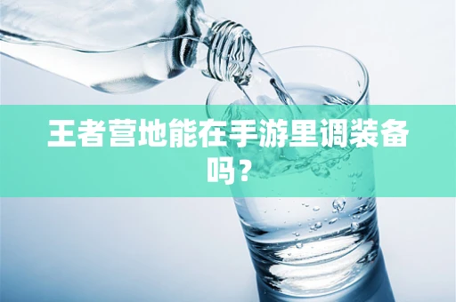 王者营地能在手游里调装备吗？