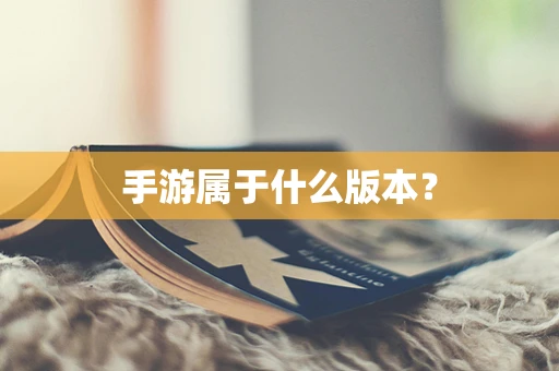 手游属于什么版本？
