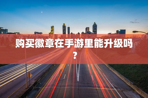 购买徽章在手游里能升级吗？
