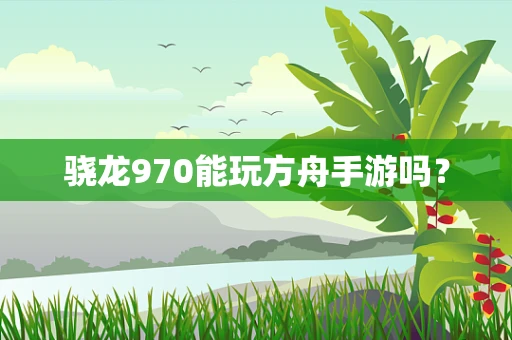 骁龙970能玩方舟手游吗？