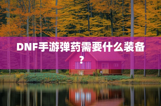DNF手游弹药需要什么装备？