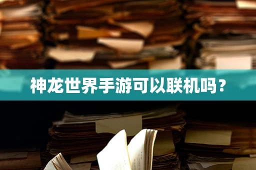 神龙世界手游可以联机吗？