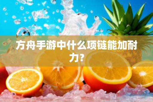 方舟手游中什么项链能加耐力？