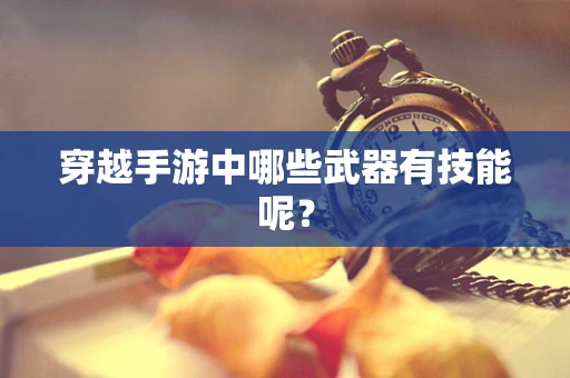 穿越手游中哪些武器有技能呢？