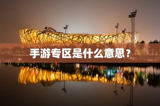 手游专区是什么意思？