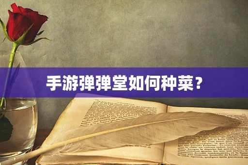 手游弹弹堂如何种菜？