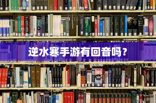 逆水寒手游有回音吗？