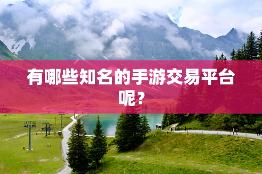 有哪些知名的手游交易平台呢？
