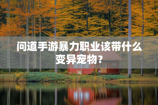问道手游暴力职业该带什么变异宠物？